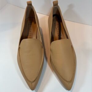 Journee Collection Beige Pointed Loafers